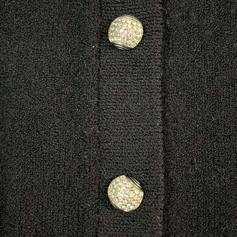 St John Black Cardigan Size 10 - Picture 2 of 11